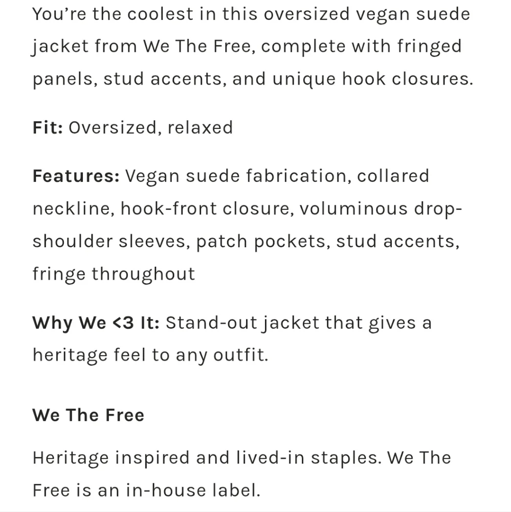 Free People We The Free Knox Vegan Fringe Leather Jacket - Picture 14 of 16